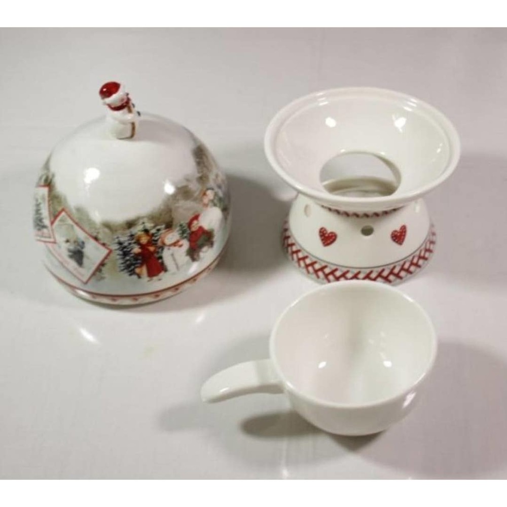 Vintage Villeroy & Boch Winter Bakery Delight Apple Baker.Porcelain